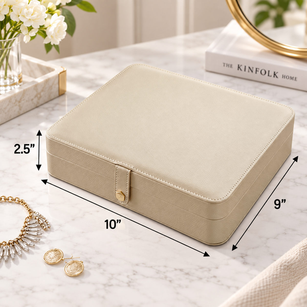 Large Travel Jewelry Organizer Case