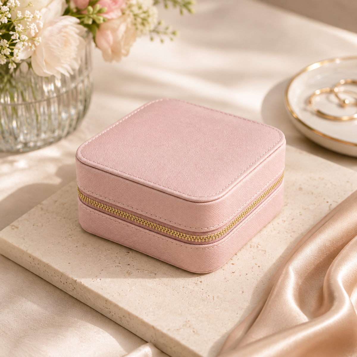 Compact Travel Jewelry Organizer Case