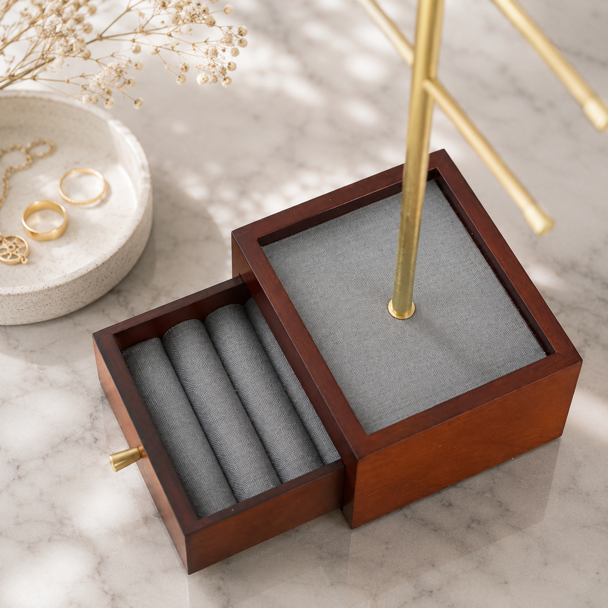 Two-Tier Jewelry Organizer Stand