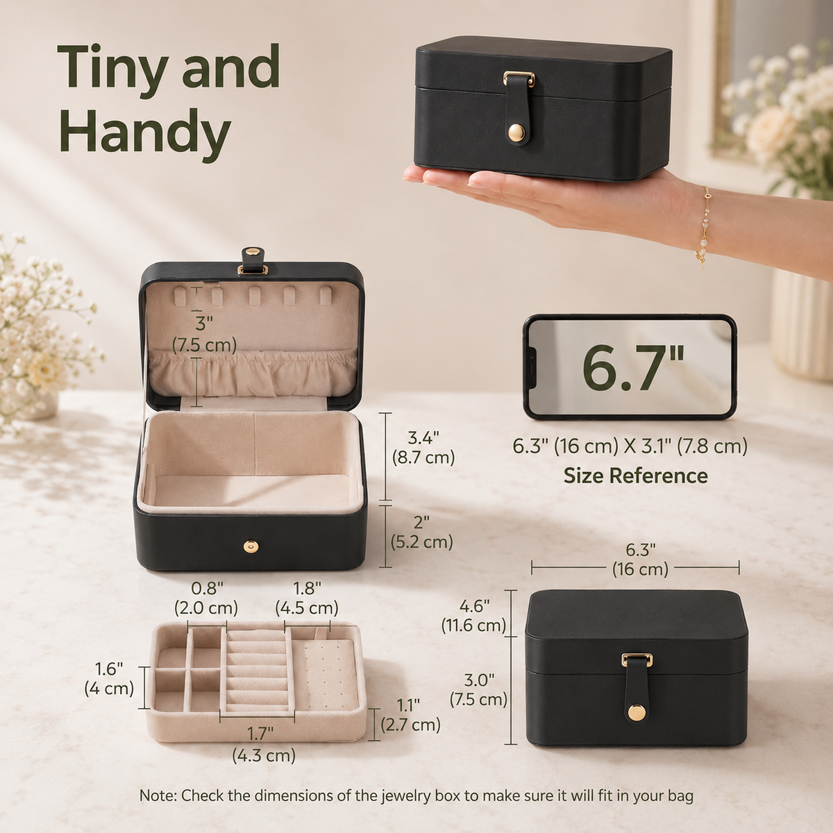 2-Layer Travel Jewelry Organizer