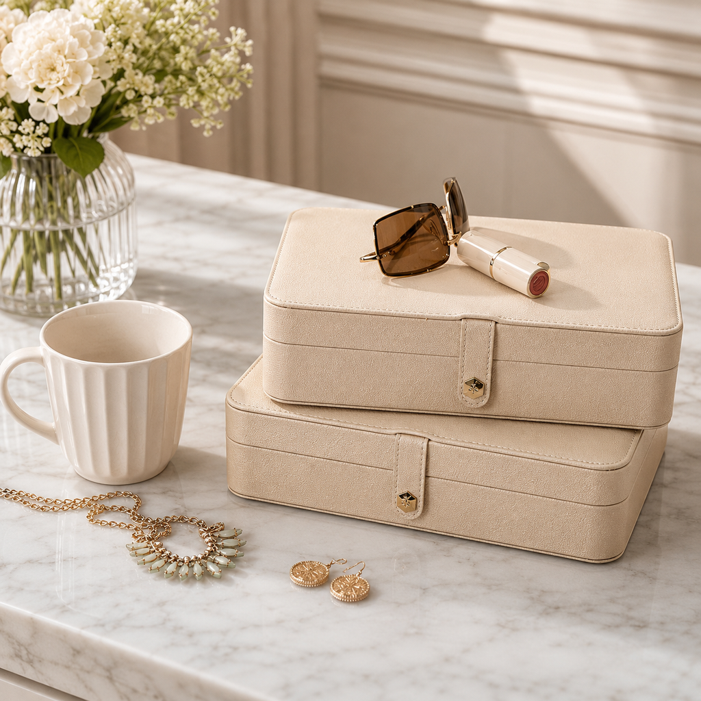 Large Travel Jewelry Organizer Case