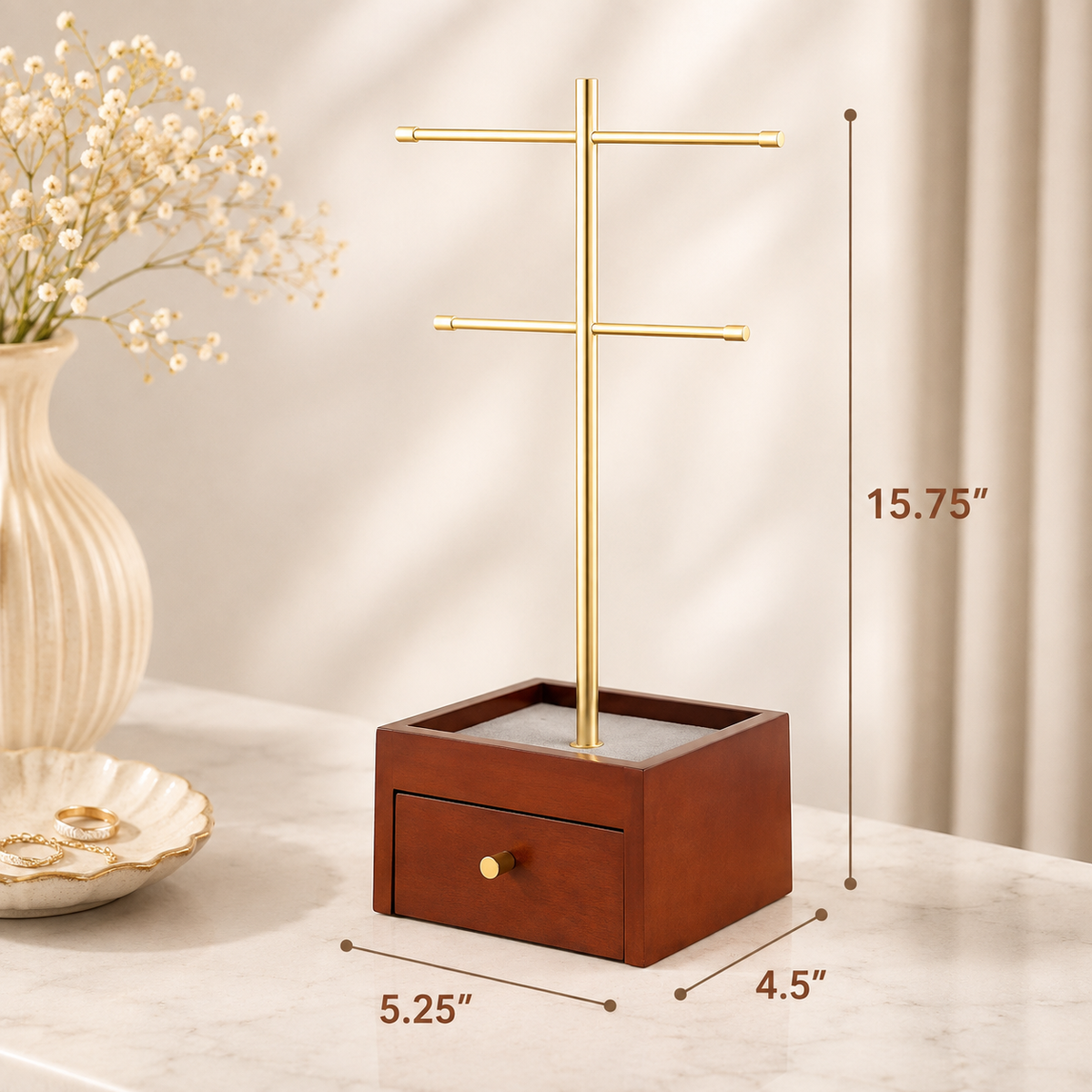 Two-Tier Jewelry Organizer Stand
